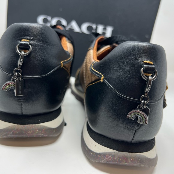 Women’s Coach Sneakers C118 CDC STR Tan Black US 7.5 - Picture 7 of 12